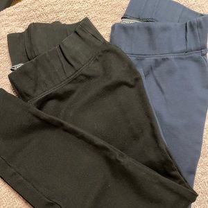 Lands End Knit Leggings, size 6/8: *2 pair (black and navy) for $32*